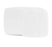 Chstarina 200 Pezzi Carta Forno per Friggitrice ad Aria 19cm, Fodere per Friggitrice ad Aria Quadrate, Tappetino Antiaderente per Cottura a Vapore, Carta Pergamena per Friggitrice ad Aria