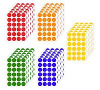 Chstarina 2cm Etichette Autoadesive Colorate, Etichette Rotonde, Etichette Cerchio, Etichette Adesive per Forniture per Ufficio a Casa, 30 Fogli/720 Pezzi