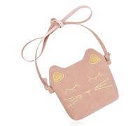 Chstarina Mini Borsa a Tracolla per Bambini, Carino Mini Borse Principessa, Simpatica Borsetta con Gatto Motivo, Tracolla Regolabile, per Bambina 3-8 Anni