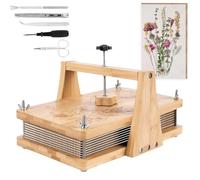 CHSUFBTY Grande Strumento in Legno per la Conservazione dei Fiori 11 Pollici × 7 Pollici Kit Fai da Te per la Conservazione delle Piante Pressate Adatto per Conservare Bouquet da Sposa