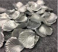 CHSYOO 1000 x Flora Artificiale Petalo Rose Fiori coriandoli, Decorazioni per Matrimonio Compleanno Addio al Nubilato San Valentino proposta, Argento