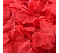 CHSYOO 1000 x Rose Artificiali Foglie Rose Fiori Confetti, Decorazione Romantica Accessori per Matrimonio Compleanno Festa Festa San Valentino Fidanzata Appuntamento Proposta Matrimonio, Rosso
