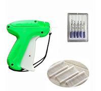 CHSYOO Set pistola etichettatura + 5 aghi ricambio + 5000 fili cucire (5cm lunghezza), pistola prezzo set per bazar abbigliamento calzini cappelli commercio