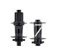 CHTKAGV Mozzo con Cuscinetto sigillato MTB ASSE Passante for Raggi J-Bend(Black 24Hole HG)