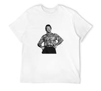 CHU KUO Robin Williams Graphic T-Shirt, Cotton Tee T-Shirt Whites