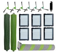 Chuancheng 16 accessori di ricambio per robot aspirapolvere iRobot Roomba Max 705 Combo/706 Combo/Max 700 Series Combo, 2 spazzole principali, 1 mocio a rullo, 6 filtri, 6 spazzole laterali, 1