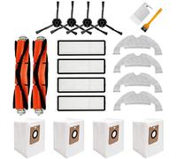 Chuancheng 20 Pezzi Kit di accessori per Dreame Bot Z10 Pro L10 Plus | 2 spazzole principali rimovibili 4 filtri Hepa 4 spazzole laterali 4 salviette 4 sacchetti per la polvere 2 strumenti
