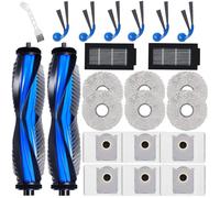 Chuancheng 23 accessori per aspirapolvere ECOVACS DEEBOT T30C Omni Gen2, T30C Omni, T30C Pro Omni GEN 2, T30C Pro Omni Aspirapolvere, 2 Spazzole Principali 6 Spazzole Laterali 2 Filtri 6 Mop Pad 6