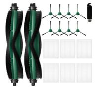 Chuancheng Confezione da 19 accessori per robot aspirapolvere iRobot Roomba 104 Vac/104/104 Combo/105 Vac/105 Combo+Robot aspirapolvere, 2 spazzole a rullo, 8 filtri Hepa, 8 spazzole laterali, 1