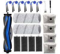 Chuancheng Confezione da 19 pezzi di ricambio accessori per aspirapolvere Ecovacs Deebot X11 Pro Omni/X11 Pro/X11, 1 spazzola principale, 2 rulli mocio, 6 spazzole laterali, 4 filtri HEPA, 4 sacchetti