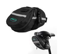 CHUANFU Borsa da Sella Bici, Borse Bici Posteriore Leggera, Impermeabile, Borsello Sottosella Bicicletta con Striscie Riflettenti, Marsupio Sotto Sella Bicicletta, per Ciclismo, MTB