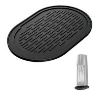 CHUANFU Tappetino in Silicone Nero per Soda Terra E-Terra, Antigoccia Impermeabile e Antiscivolo, Aaccessorio per Soda, Base in Silicone Protegge Piano Lavoro Ddella Cucina