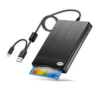 Chuanganzhuo Lettore floppy disk USB Type-C (nero)