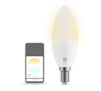 Chuango C372W Lampadina Candela Smart E14 Wifi - Lampadina Intelligente Decorativa Bianca per Risparmio Energetico - Regolabile da Smartphone Compatibile con Alexa, Google Home, Siri - Potenza 5W