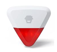 Chuango WS-280 Sirena esterna wireless - Allarme antifurto con luce stroboscopica rossa lampeggiante - Sistema di sicurezza ad alte prestazioni - Volume 105 dB - Compatibile con accessori