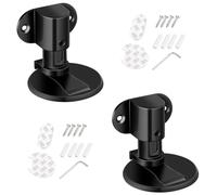 CHUANGOU 2 Pezzi Blocca Porta da Pavimento，Fermaporta Magnetico Invisibile，per Vari Tipi di Porte, fissi a Pavimento.（Nero）