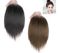 CHUANGOU 2 Pezzi Clip per Topper per Capelli，Estensioni dei Capelli Invisibili per Donne，per Donne con Capelli diradati.