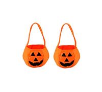 CHUANGOU 2pcs Borsa di Zucca di Halloween Sacchetto di Zucca per Banchetti Festa per Bambini di Halloween