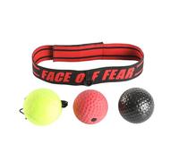 CHUANGOU Head Reflex Balls, Speed Ball con Headband, 3 Livelli di Difficoltà, Palla da Boxe Reflex, Allenamento Velocità Pugilato