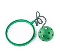 CHUANGOU Palla Rimbalzante per Bambini Palla Rimbalzante con Corda Salta Palline Giocattolo Rotanti Giocattolo Fitness per Adulti Bambini,Verde