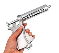 CHUANGRUN Iniettore per Pistola a siringa per bovini, siringa per Animali Regolabile Semi 50Ml Iniettore per iniezione Continua di vaccino Cavallo Pecora Bovino Maiale Veterinario