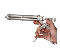 CHUANGRUN Siringa per bovini Iniettore per Pistola, siringa Continua Regolabile Strumento Veterinario per bovini, Capra, Maiale, siringa 30/50 CC, siringa veterinaria con dosaggio Automatico accurato