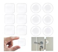 chuanhylis 12 Pezzi Gommini Maniglia Porta, Gomma PU Paracolpi Muro, Trasparente Autoadesivo Tamponi Porta Paraurti, per Incollare Porte, Finestre, Tavoli e Sedie Senza Lasciare Tracce