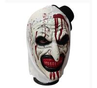 Chuankefanxing Maschera Horror di Halloween, Maschera da Clown Orrore con Cappello, Maschera da Clown Terrificante per Adulti, Horror Art the Clown Maschera per Adulti Scary Halloween Cosplay Costume