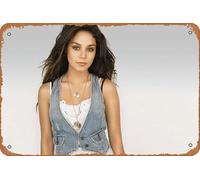 CHUANYE Poster vintage in metallo con attrice Vanessa Hudgens, decorazione da parete per bar, club, cucina e casa, 20,3 x 30,5 cm