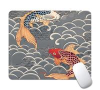 Chub Fish Japanese Tattoo Tappetino per Mouse Soffice Tappetini Mouse Base in Gomma Mousepad per Gioco Casa Ufficio 25X30Cm