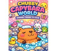 Chubby Capybara World: An Adorable Adult Coloring Book Featuring Cute Capybaras for Stress Relief and Relaxation