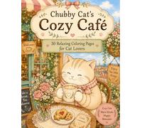Chubby Cat’s Cozy Café: 30 Relaxing Coloring Pages for Cat Lovers