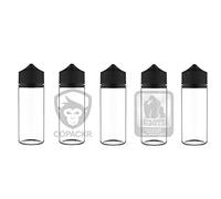 Chubby Gorilla V3, confezioni da 5 flaconi con contagocce, da 120 ml, in PET, per e-Liquid, trasparente e nero