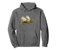 Chubby Grasshopper Pesca a Mosca Design - Black Fly Felpa con Cappuccio