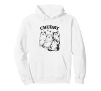 Chubby Happy Cats, Simpatica Decorazione a Forma di Gattino, Stile retrò Felpa con Cappuccio
