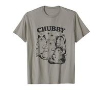 Chubby Happy Cats, Simpatica Decorazione a Forma di Gattino, Stile retrò Maglietta