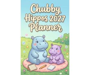 Chubby Hippo 2027 Planner: A Kawaii Weekly and Monthly Organizer Featuring Cute Baby Hippos for Students, Professionals, and Stationery Lovers