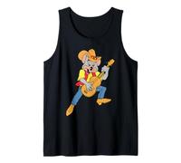 Chuck E. Cheese Cowboy Chuck E. Playing Guitar Distressed Canotta