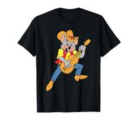 Chuck E. Cheese Cowboy Chuck E. Playing Guitar Distressed Maglietta