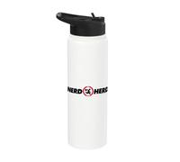 Chuck Nerd Herd Logo Stainless Steel Insulated Water Bottle