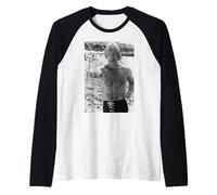Chuck Norris Attore Walker Texas Ranger Way of The Dragon Maglia con Maniche Raglan