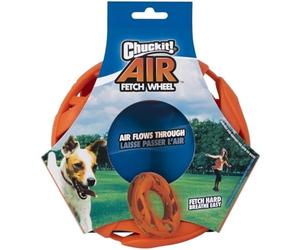 Chuckit! - Air Fetch Wheel - Ruota da inseguimento per Cani - Robusto Giocattolo da inseguimento - Aiuta la respirazione - per Cani esigenti - Taglia Unica