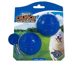 Chuckit! Crunch Ball - Giocattolo per cani, misura media, confezione da 2