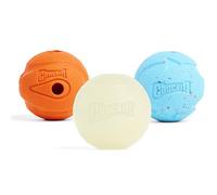 Chuckit! Dog Fetch Toy MEDLEY 3-pack Whistler Max Glow Rebounce Ball MEDIUM
