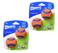 Chuckit!. Dog Fetch Toy ultra Ball Durable rubber Fits Launcher Small 4 palle