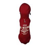 Chuckit Felpa con Cappuccio Wouapy per Cani, Felpa con Cappuccio Rosso per Cane Taglia 26