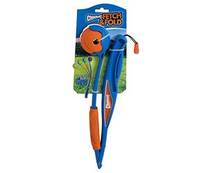 Chuckit! - Launcher Fetch & Fold Mini 18M - Lanciapalle per cani - Lanciatore per cani pieghevole - Lanciatore compatibile con palline medie - Viene fornito con 1 Fetch Ball Medium