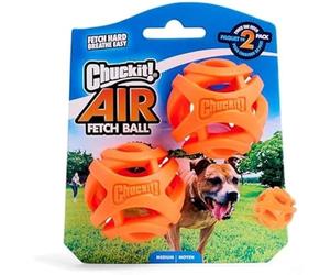 Chuckit Palla Breathe Right Fetch Ball Medium, 2 Palle da Seguire per il Cane, M