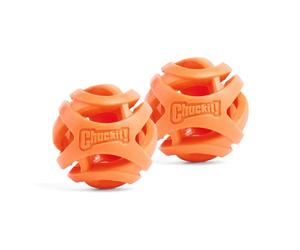Chuckit Palla Breathe Right Fetch Ball Small, 2 Palle da Seguire per Il Cane, S