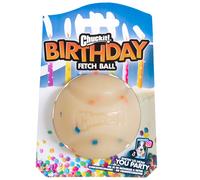 Chuckit! - Birthday Fetch Ball - Palla per cani - Giocattolo in gomma naturale - Palla da caccia per cani - Robusta e durevole - Misura media - Diametro di 6,5 cm